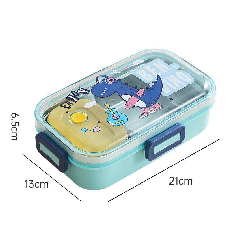 🐱‍🐉Dino Stainless Steel Insulated 2 compartment Lunch box